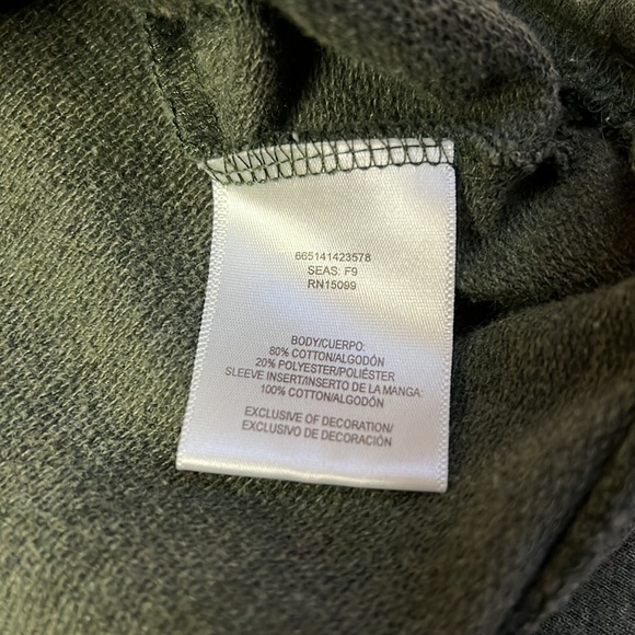 COVINGTON Olive Green Pullover Zipper V-Neck SZ Large - Picture 5 of 6